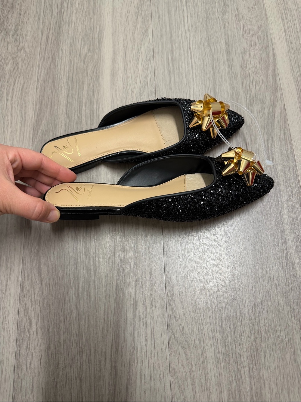 NWT Antonio Melani x The Nat Note Estrella Ornamented Bow Dress Mules Size 7M - Picture 13 of 13